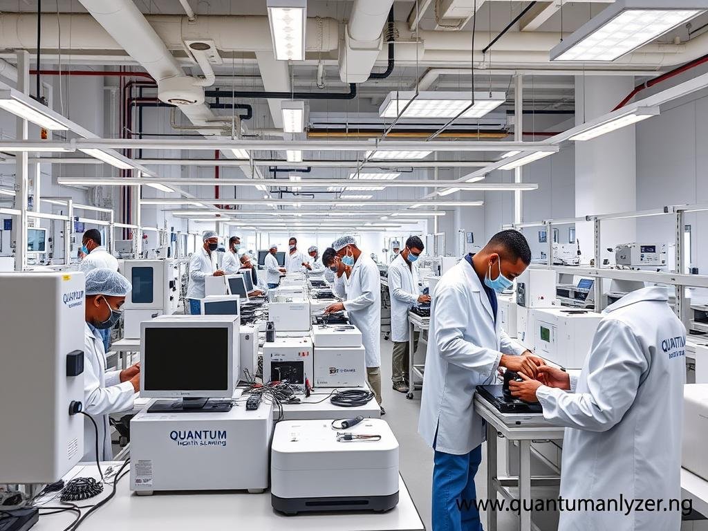 MAIKONG's state-of-the-art manufacturing facility for Quantum Health Scanning devices