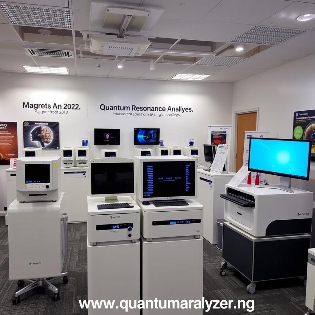 Medical equipment showroom featuring Quantum Analyzers