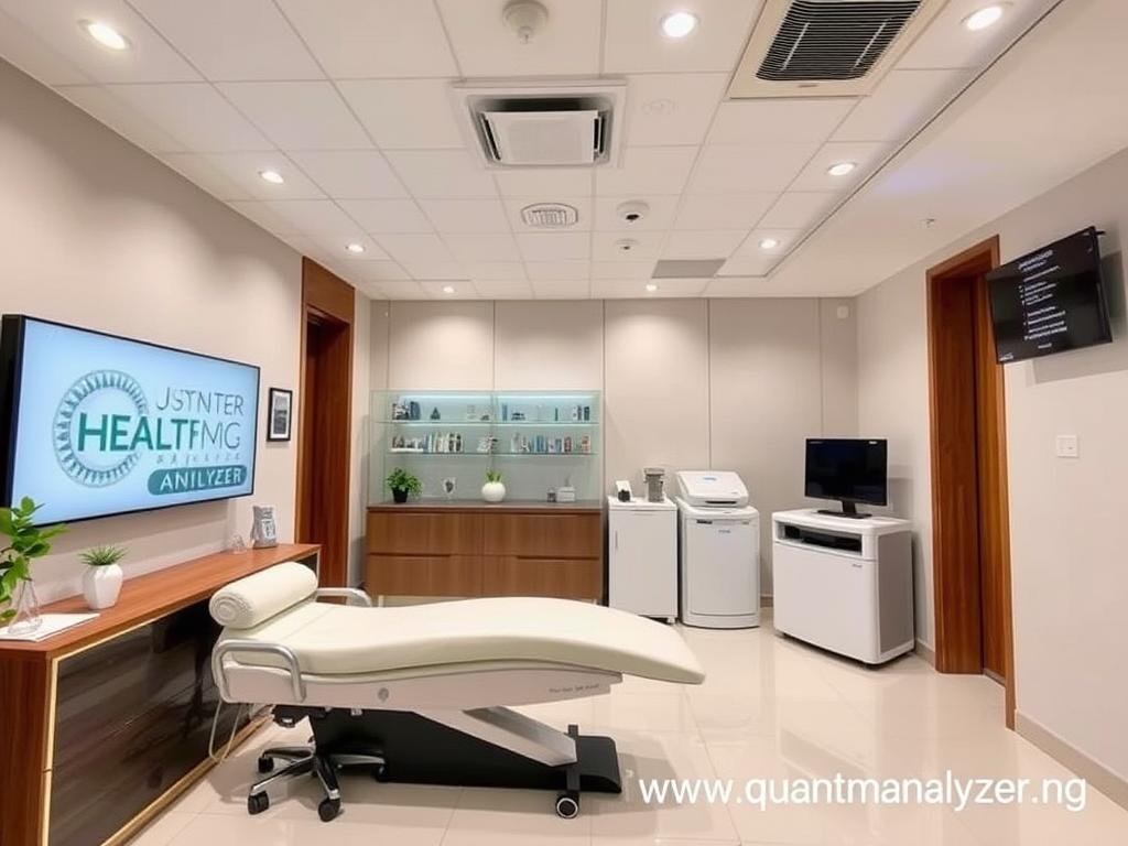 Modern urban health center in Nigeria