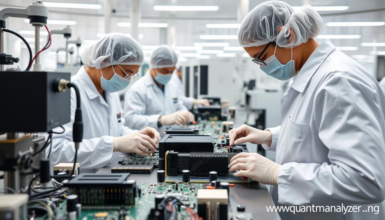 Quality control inspection of Quantum Analyzer components in MAIKONG factory