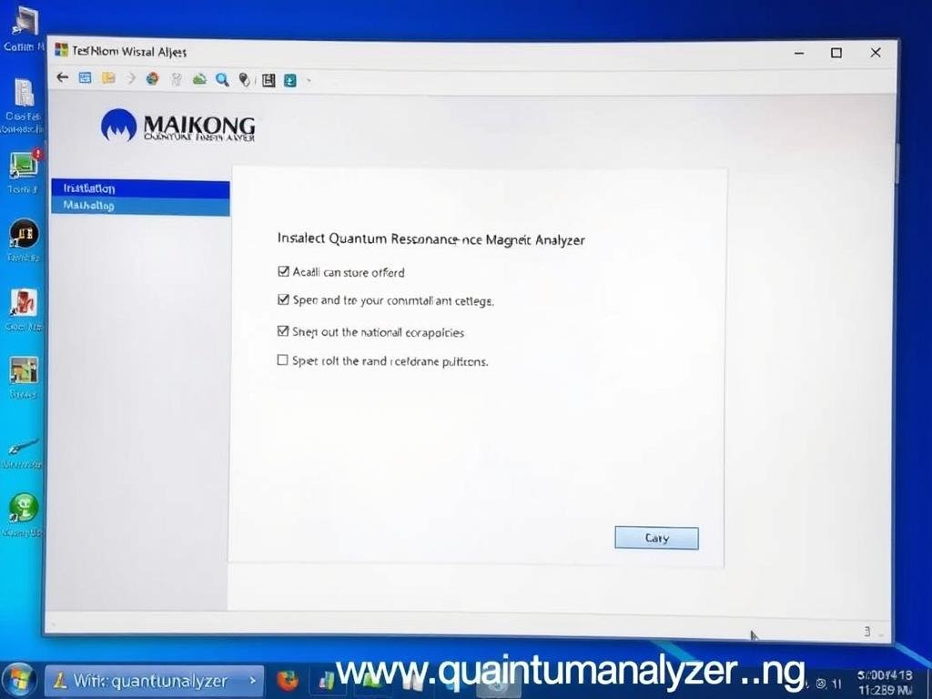 Software installation process for MAIKONG Quantum Resonance Magnetic Analyzer