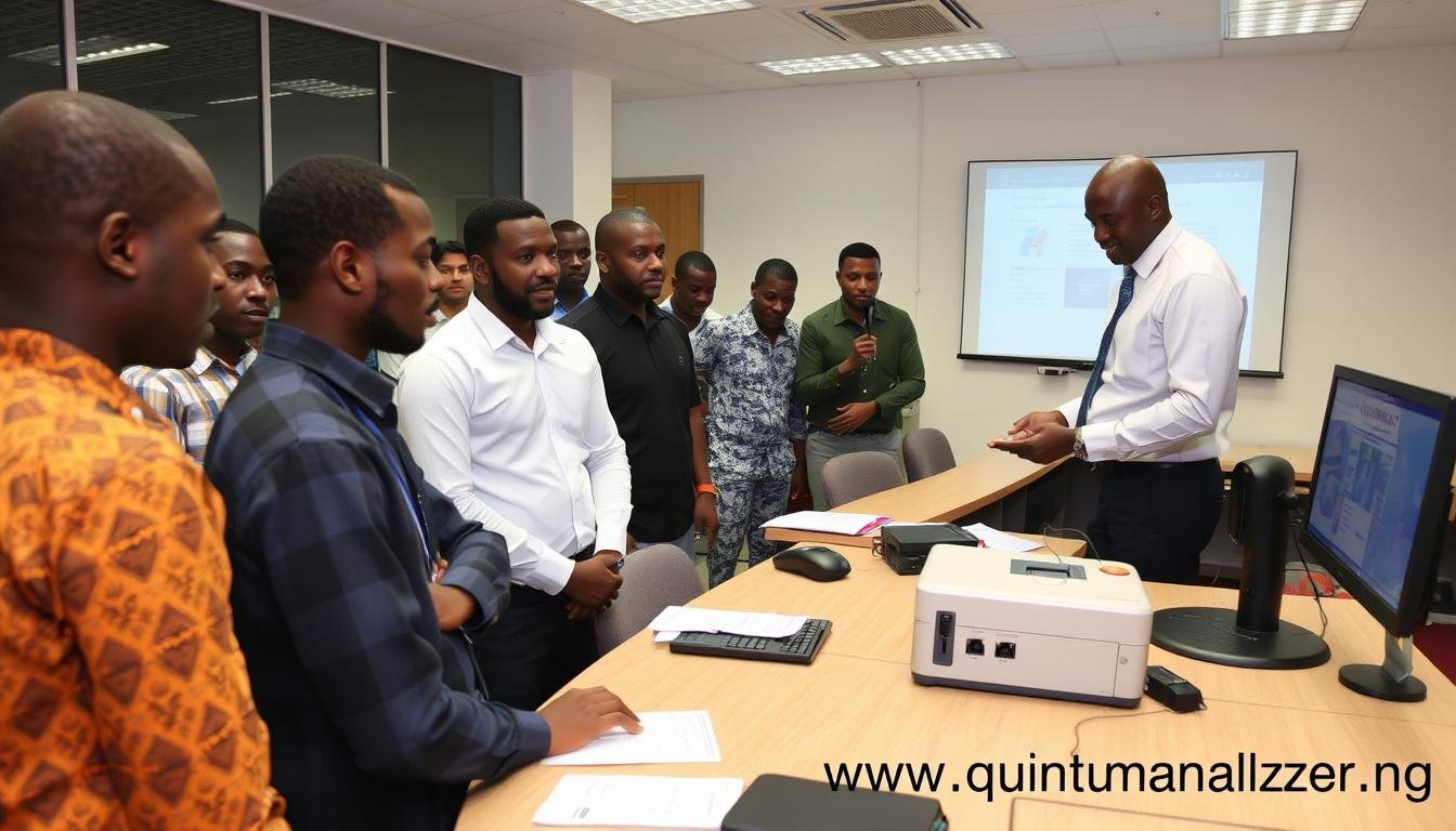 Training session for Quantum Resonance Magnetic Analyzer in Nigeria