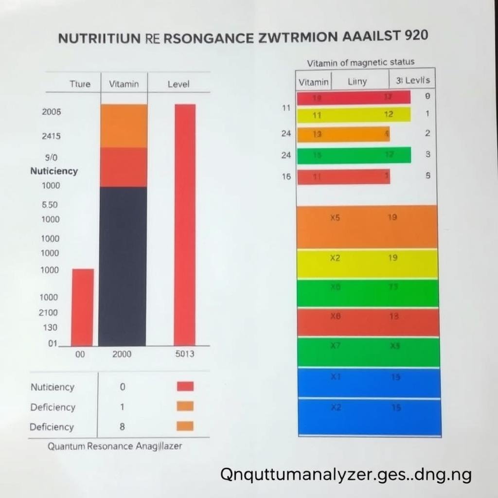 Vitamin and mineral status report from Quantum Analyzer