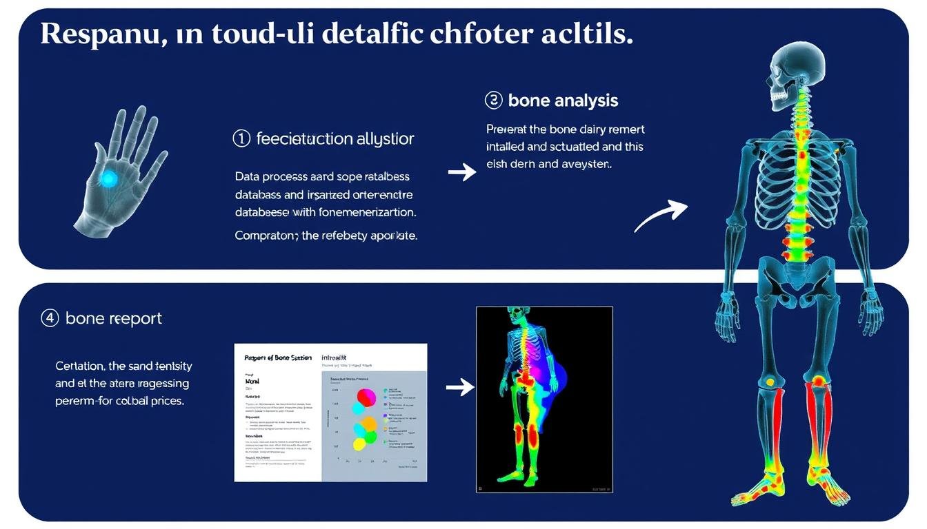 Step-by-step visualization of how Quantum Analyzer processes bone density data