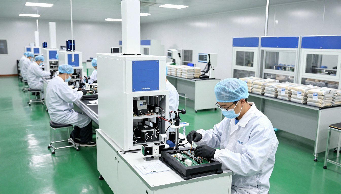 MAIKONG factory production line for Quantum Analyzers showing quality control processes