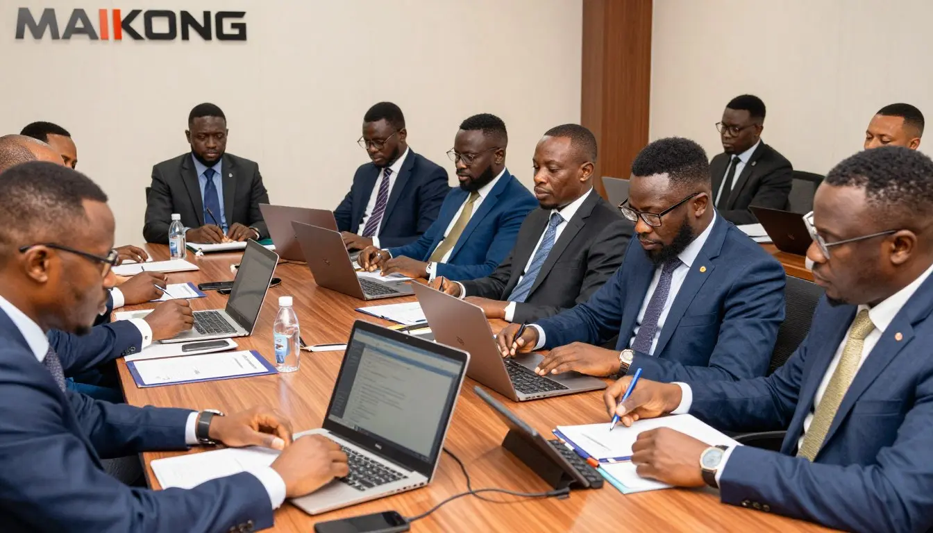 Nigerian business professionals in a MAIKONG product training session