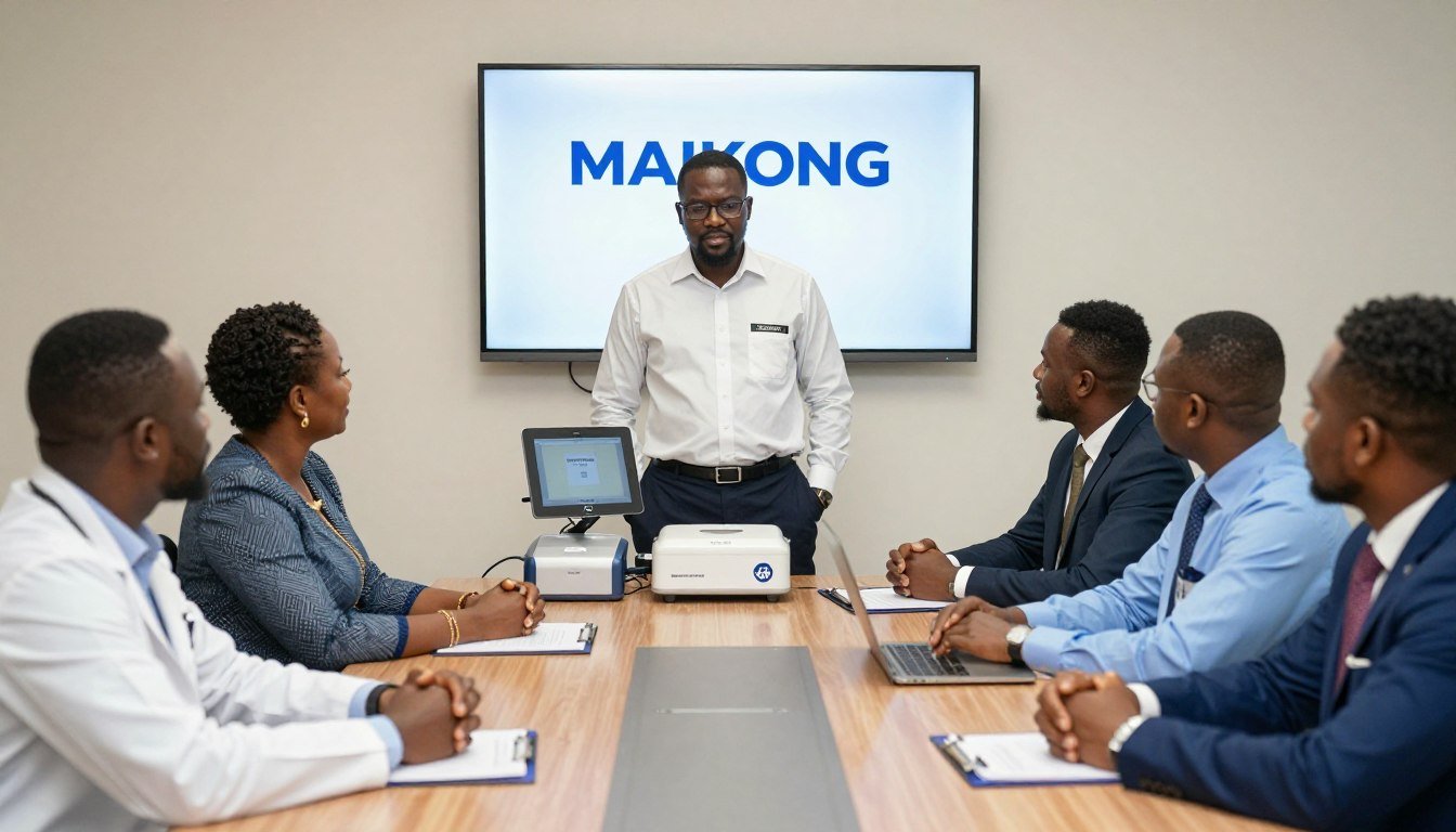 MAIKONG distributor meeting with potential clients in Nigeria to demonstrate Quantum Analyzer Systems MAIKONG distributor meeting with potential clients in Nigeria to demonstrate Quantum Analyzer Systems