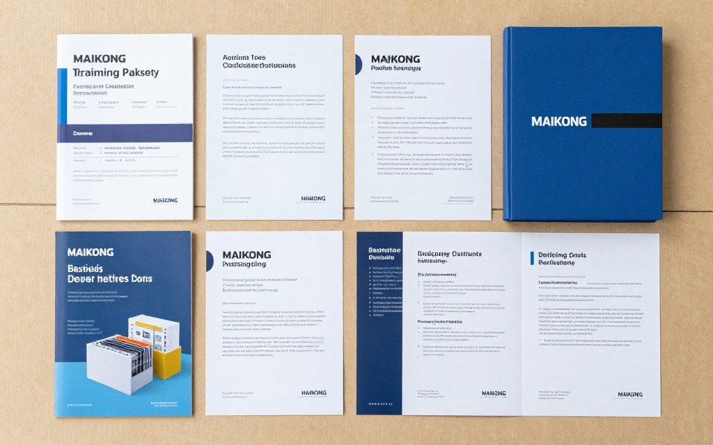 MAIKONG distributor welcome package with training materials and product samples MAIKONG distributor welcome package with training materials and product samples