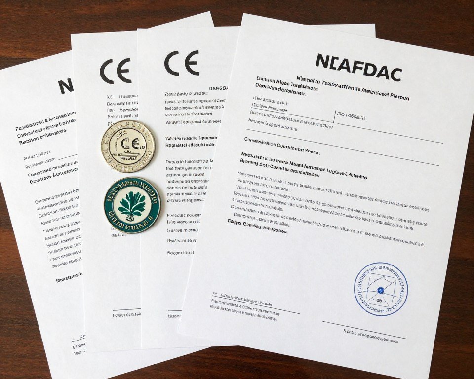 NAFDAC certification documents for Quantum Analyzer Equipment