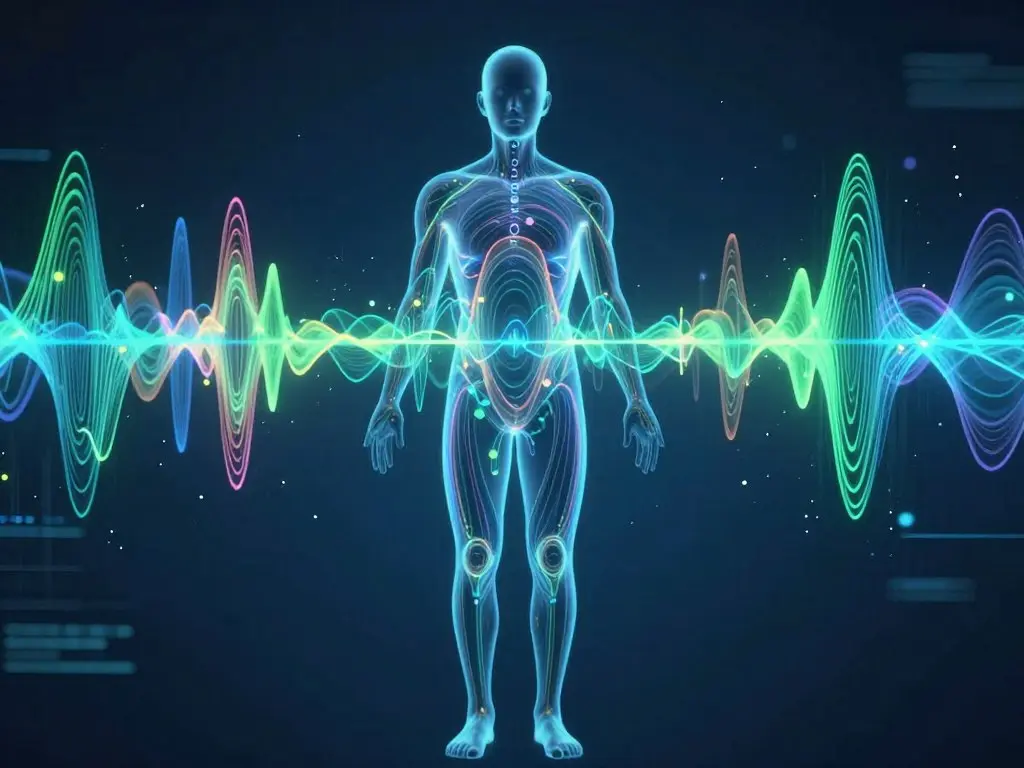 Quantum wave patterns representing electromagnetic health analysis