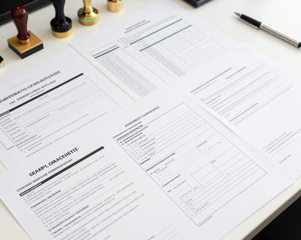 Regulatory compliance documentation and certificates Regulatory compliance documentation and certificates