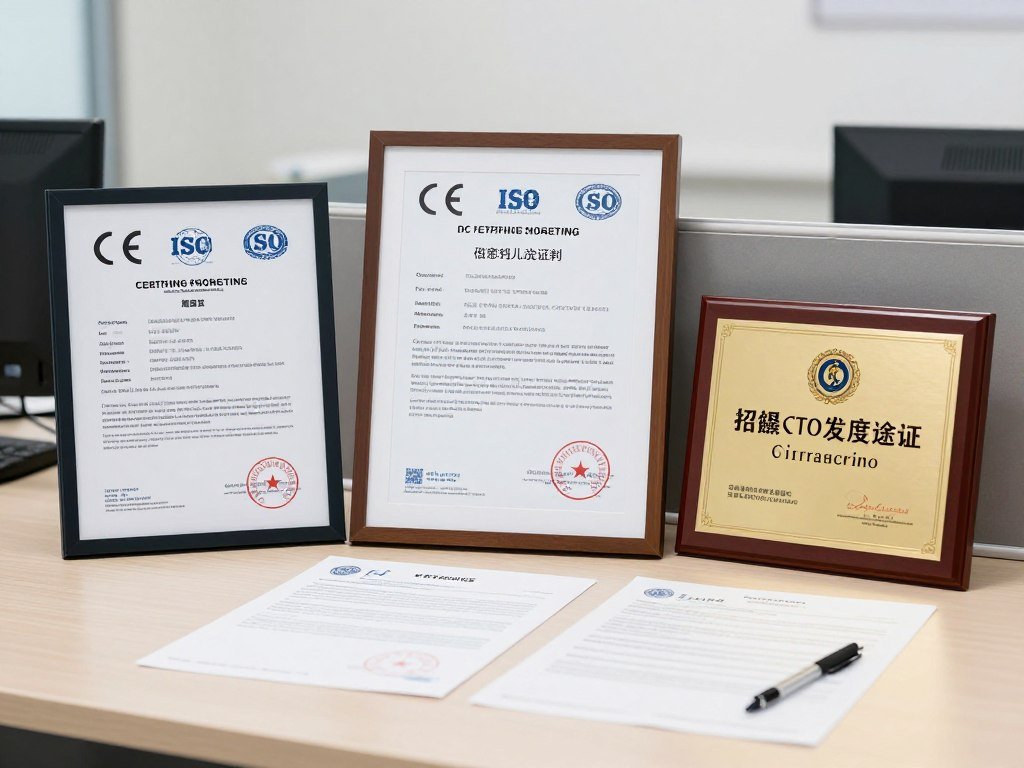 CE and ISO certification documents for quantum analyzers