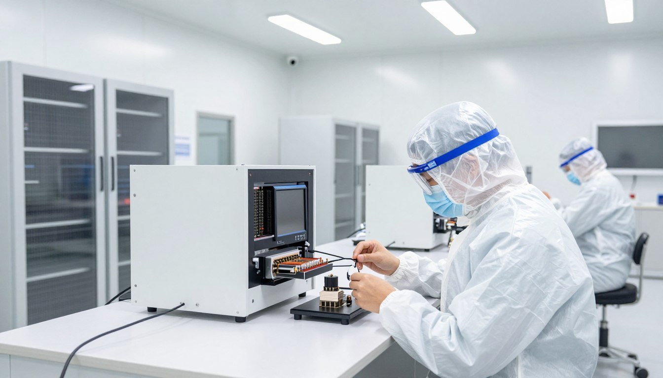 Cleanroom environment for sensor assembly