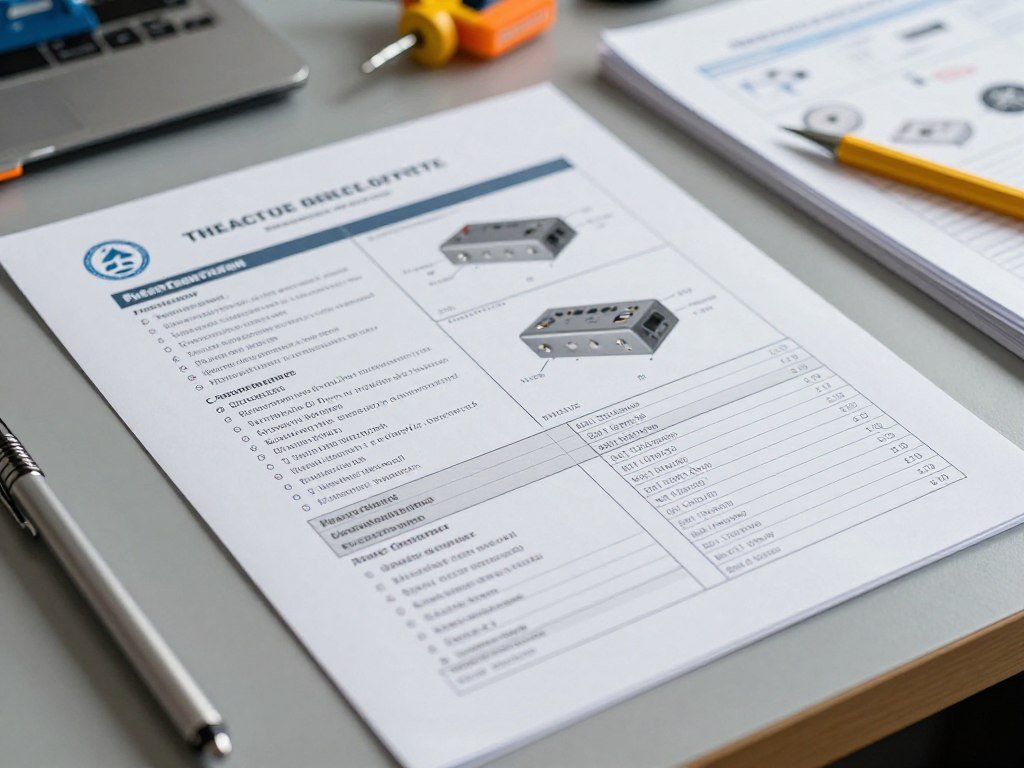 Technical specifications document page