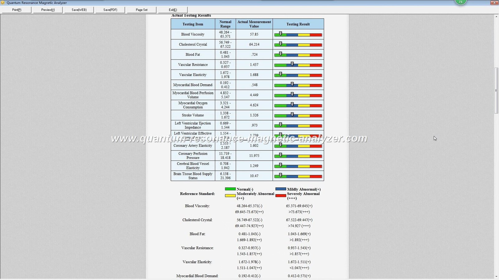 Quantum Analyzer report screenshot
