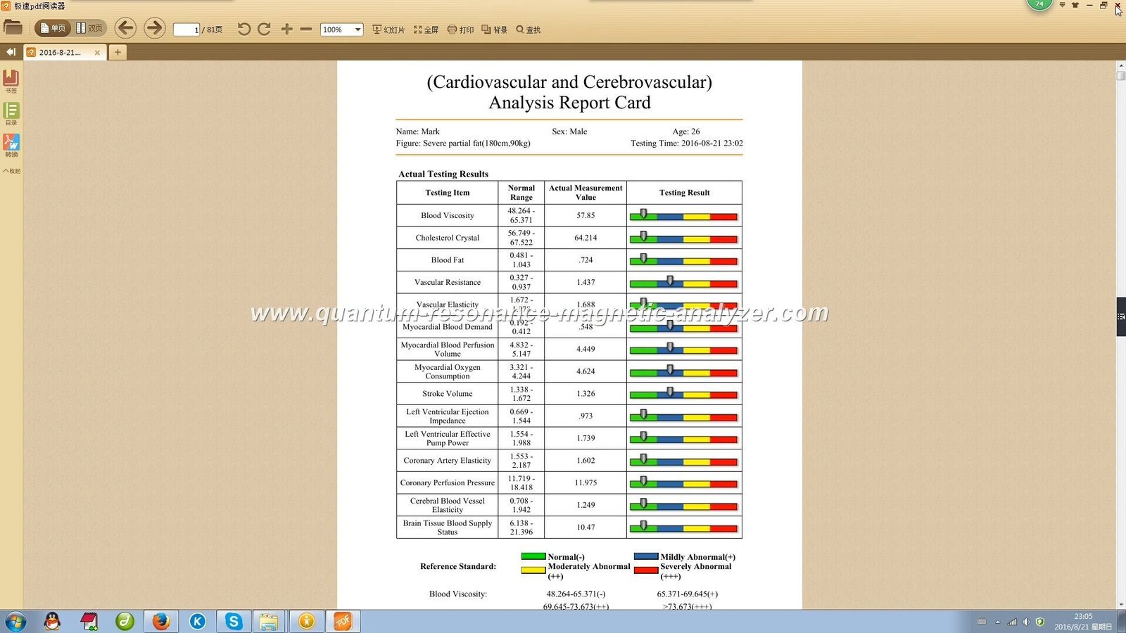 Quantum reports sample